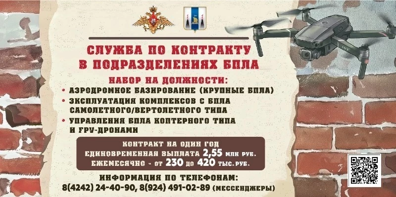 Служба по контракту в подразделениях БПЛА