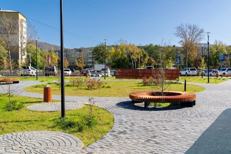 25 общественных пространств благоустроили на Сахалине и Курилах в 2023 году