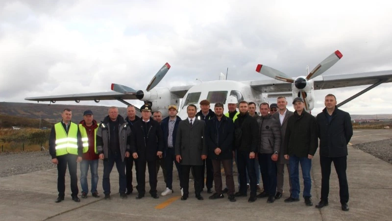 В Северо-Курильске на новую взлётно-посадочную полосу сел первый самолёт