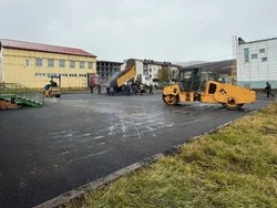 Укладка асфальта продолжается